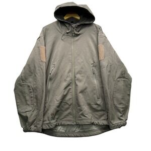 Antarctica Tactical Softshell Jacket Men's 3XL Olive Green Fleece Lined Hooded